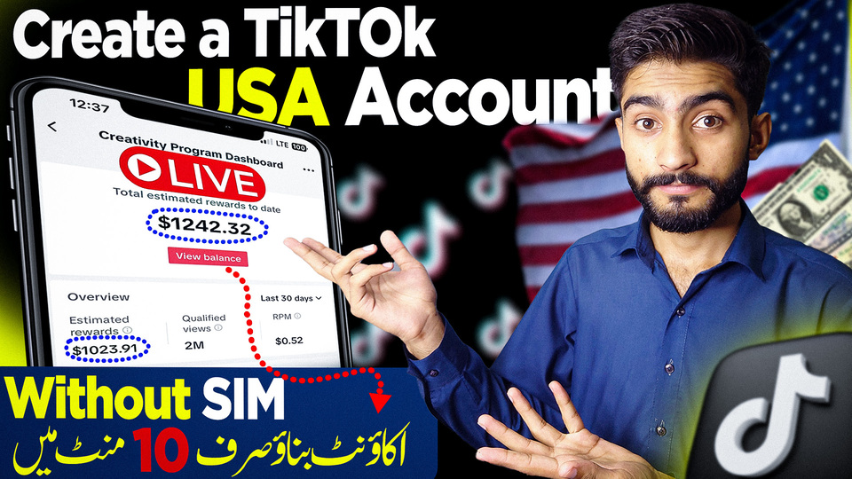 TikTok USA Account New